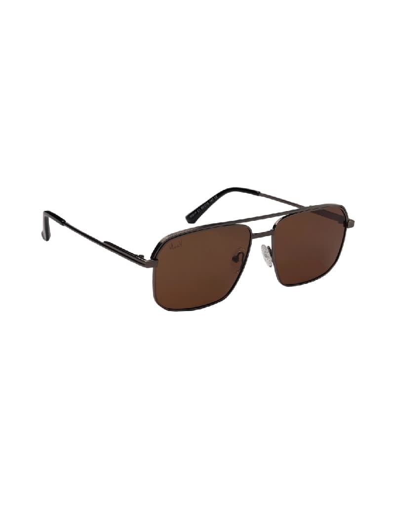 Unisex Brown Casual Wayfarer Sunglass