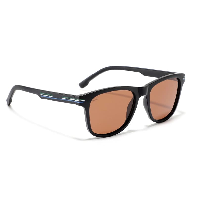Unisex Brown Casual Wayfarer Sunglass