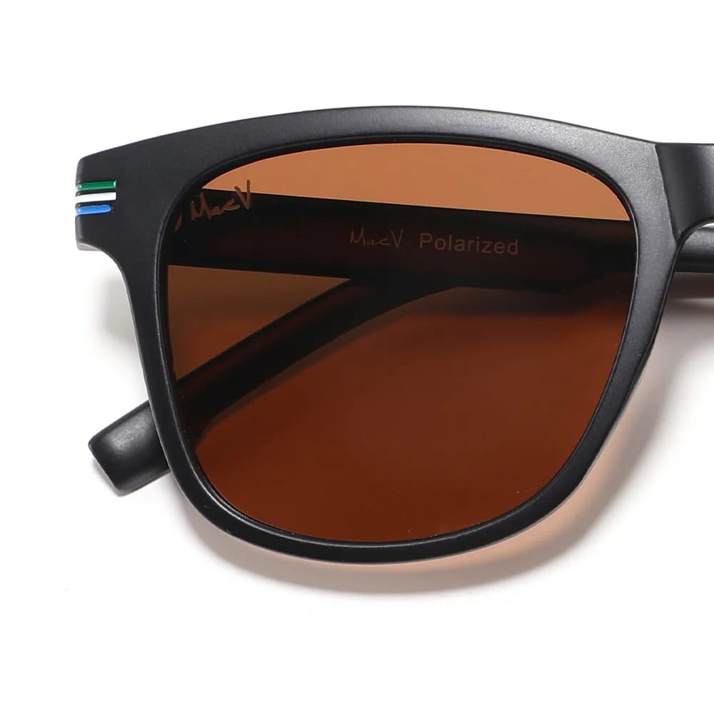 Unisex Brown Casual Wayfarer Sunglass