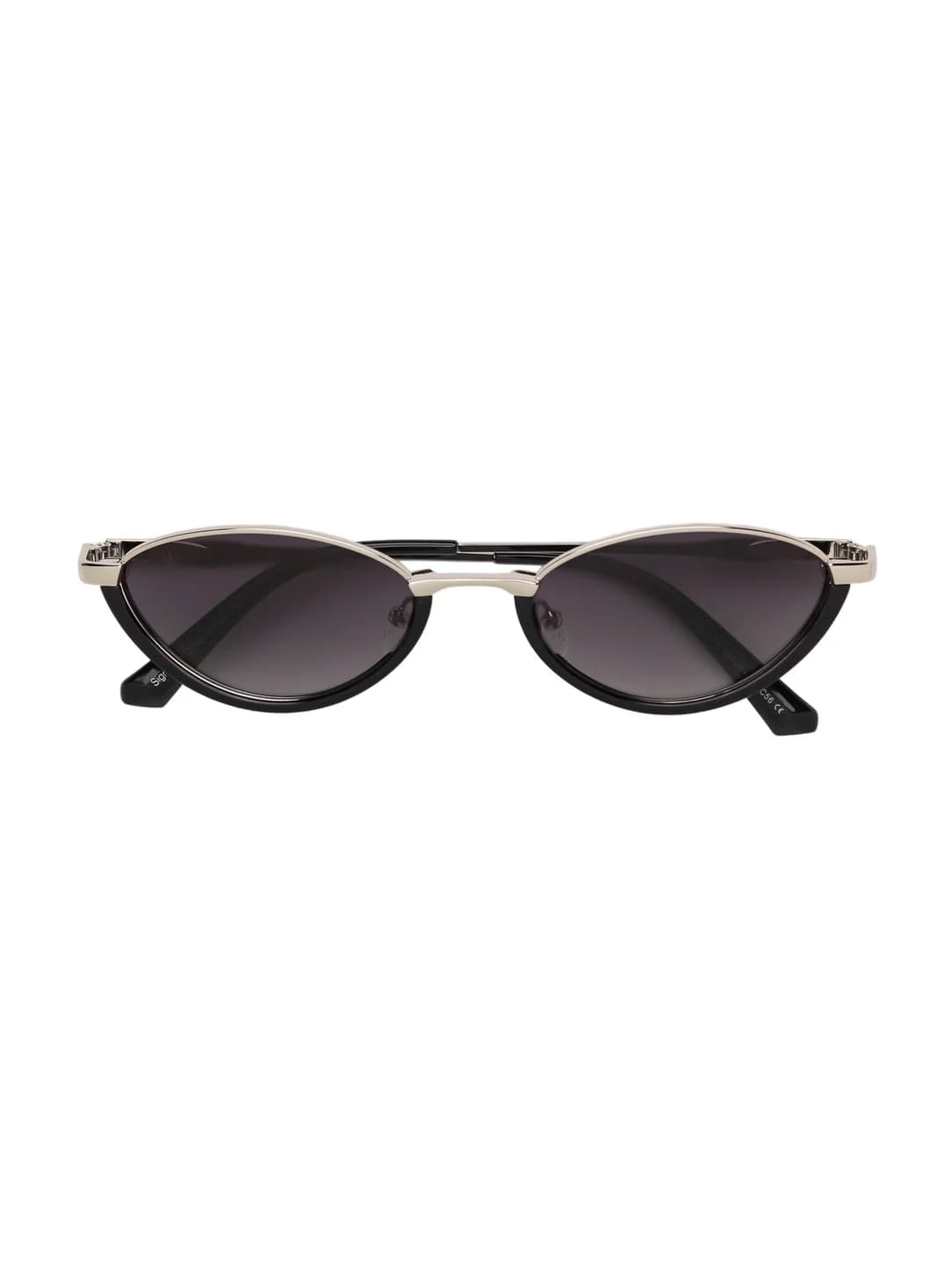 Women's Black Party Oval Sunglass