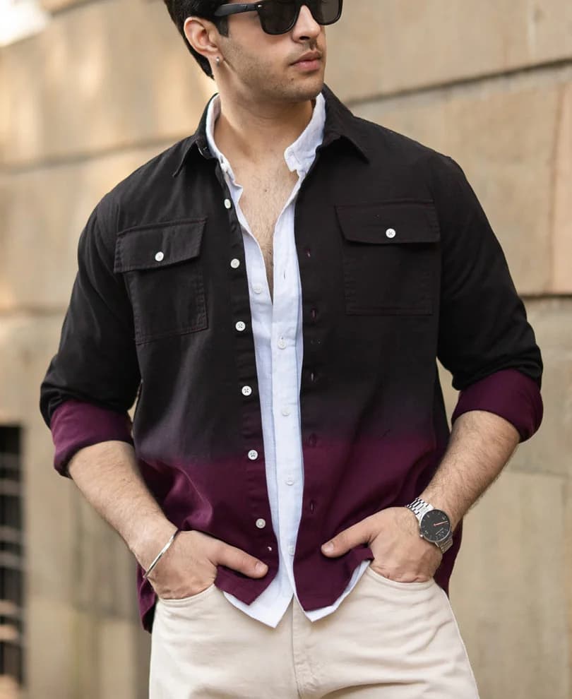 Men's Multicolor Casual Printed Regular Fit Cotton Shirt