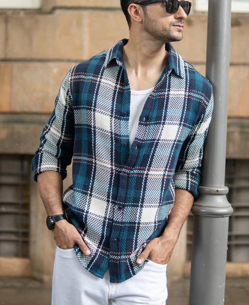 Men's Multicolor Casual Checked Regular Fit Shirt