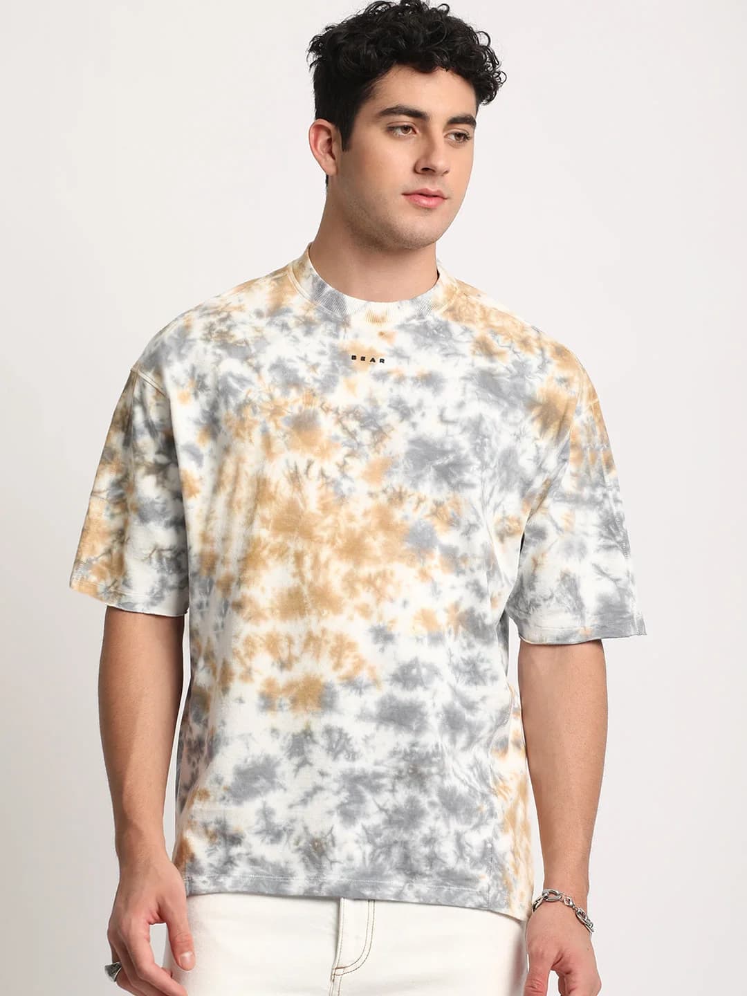 Men's Multicolor Casual Oversized Fit Tshirt
