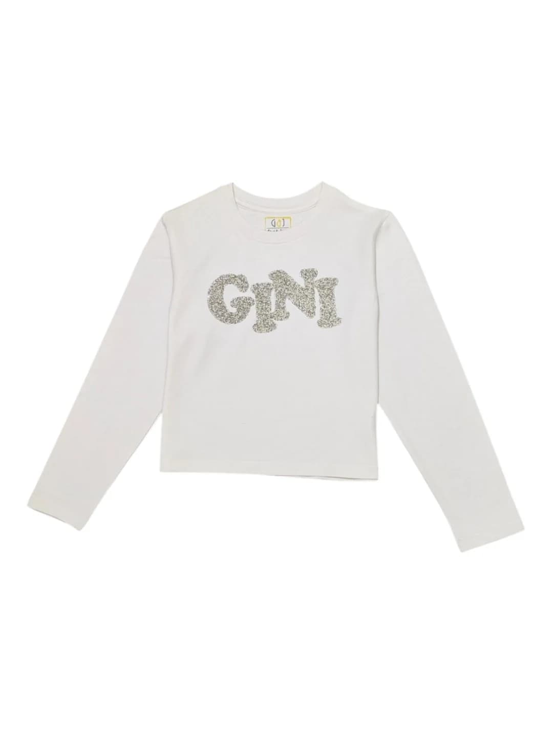 Girls White Casual Full Sleeves Top