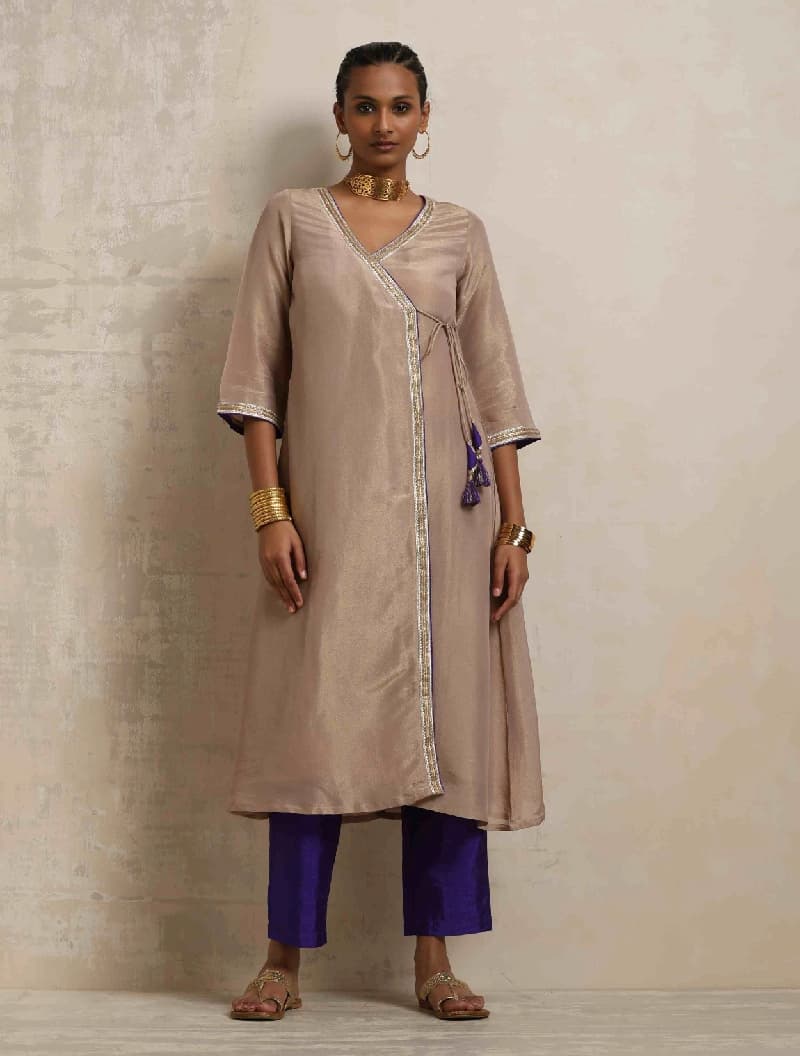 Women's Purple Casual Kurta Set