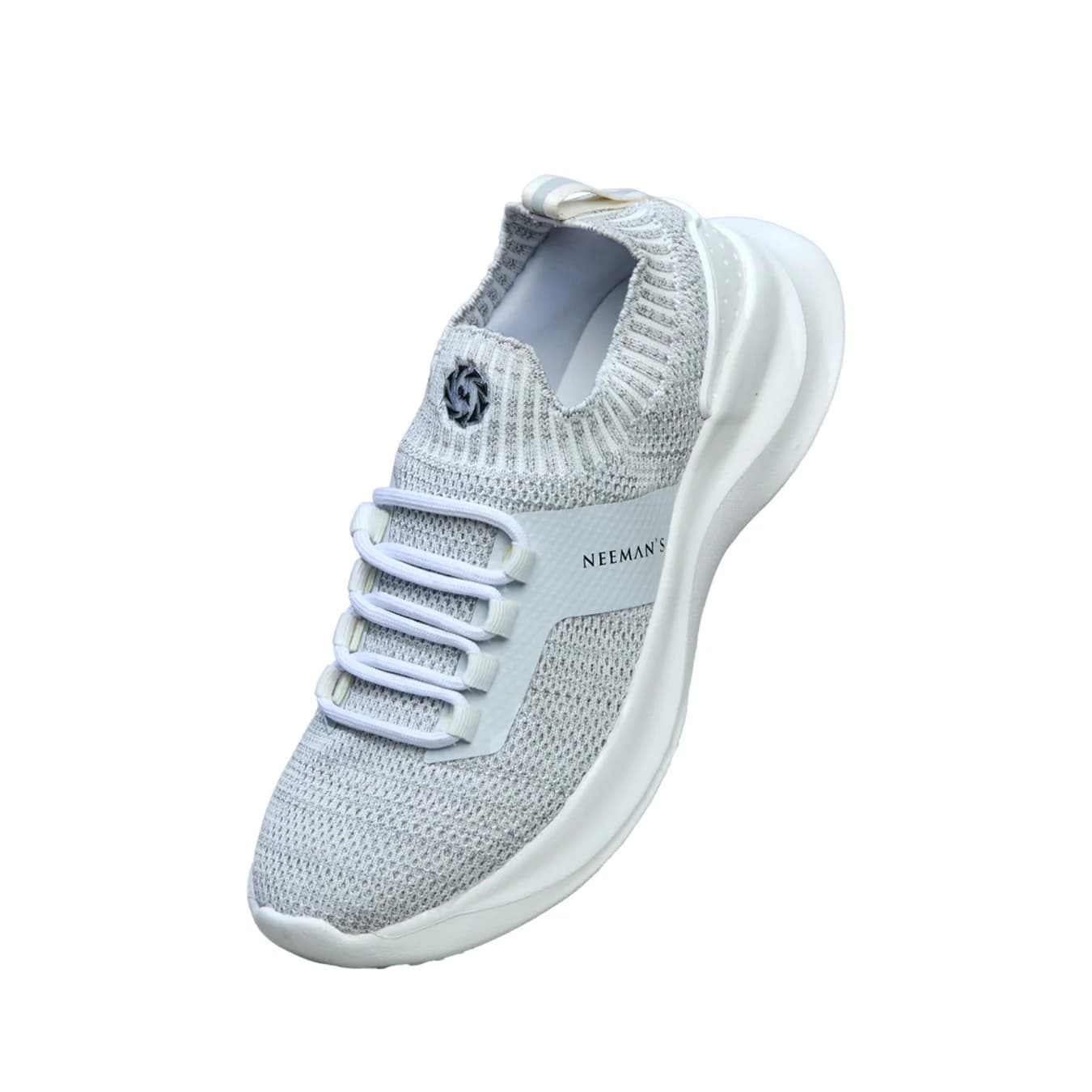 Men's All White Casual Mesh Walking Sneakers