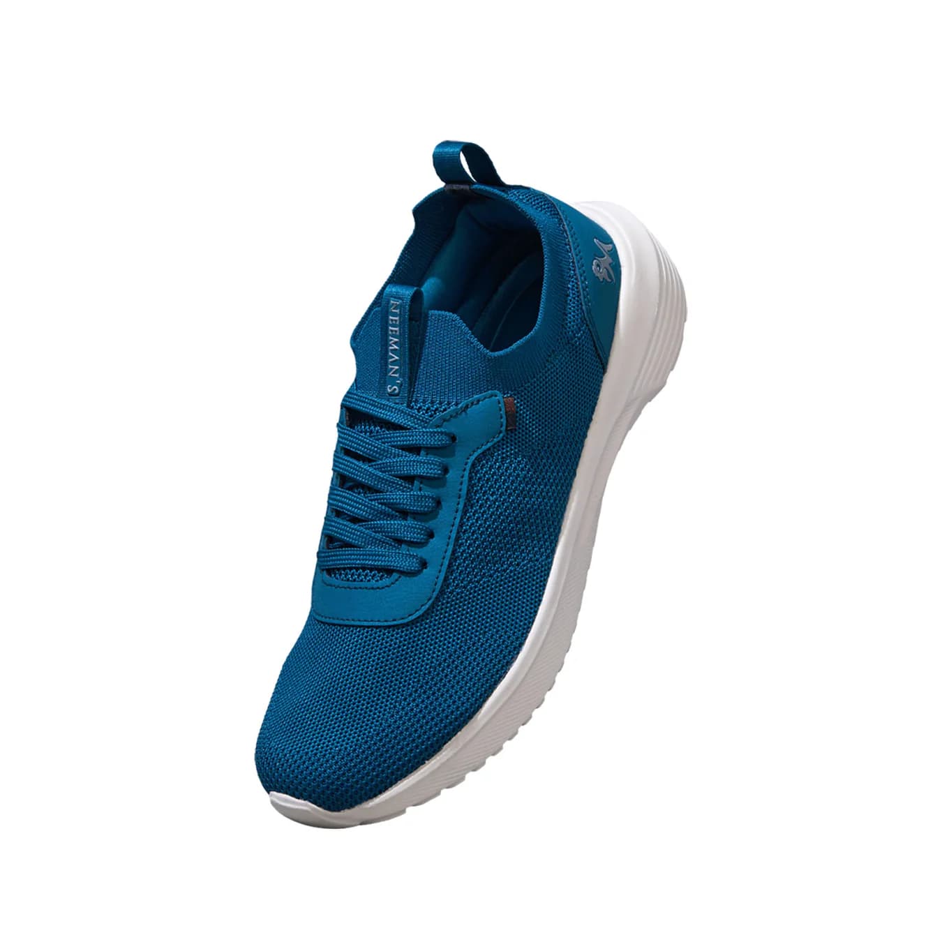 Men's Teal And Ivory Casual Mesh Walking Sneakers