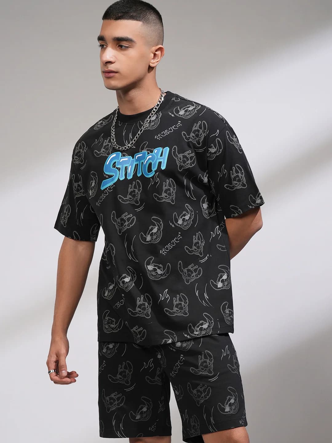 Men's Black Casual Co-ords Set