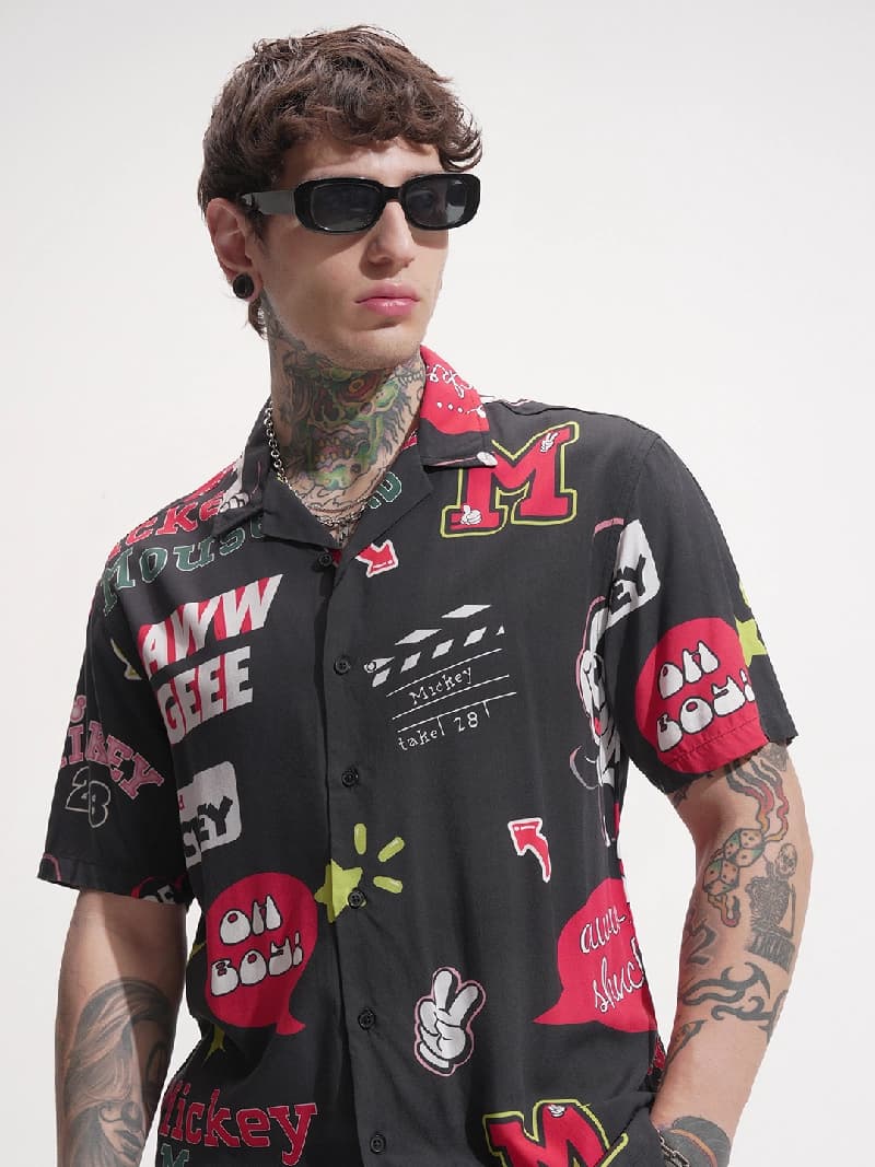 Men's Multicolor Casual Printed Regular Fit Shirt