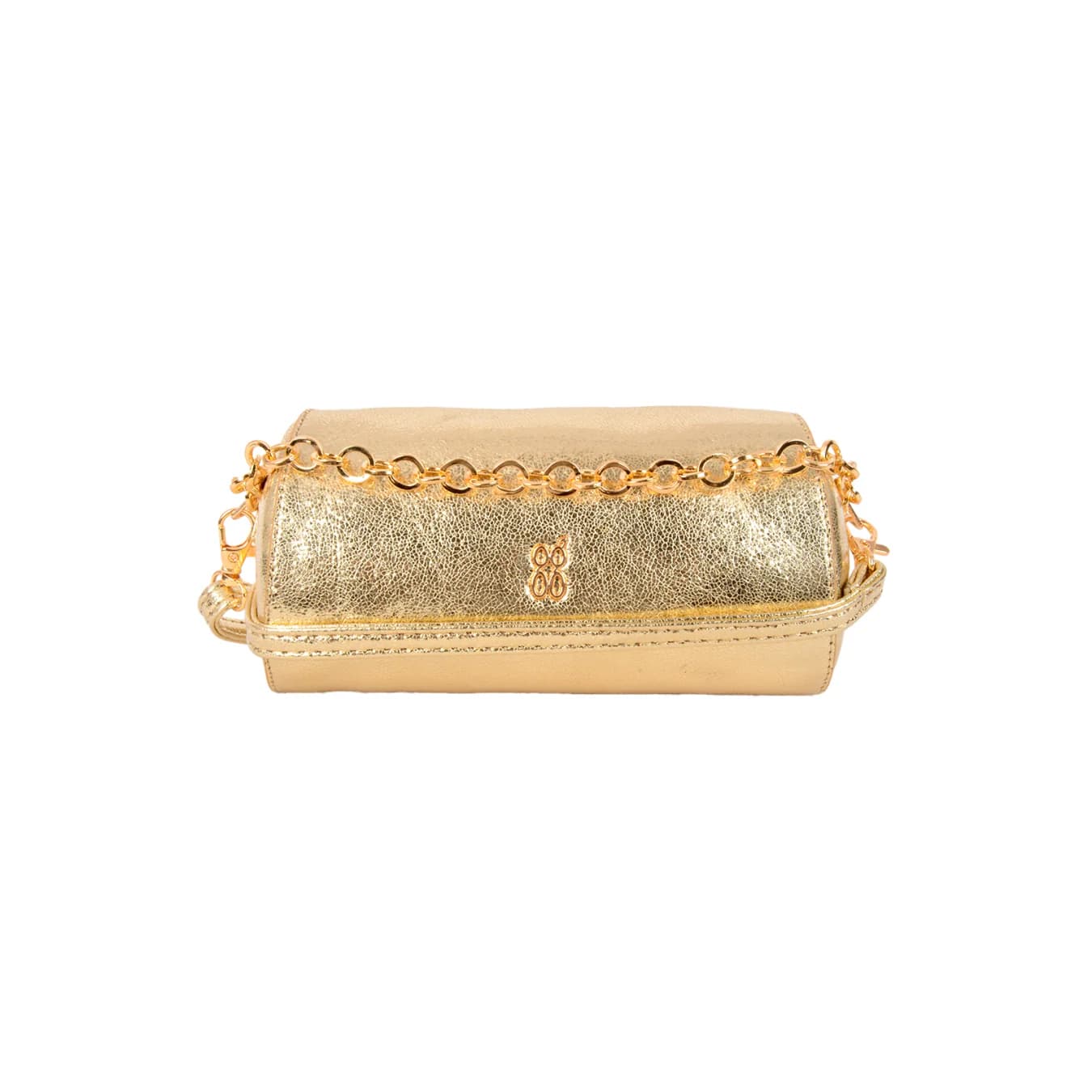 Women's Gold Casual Shoulder Handle Clutch
