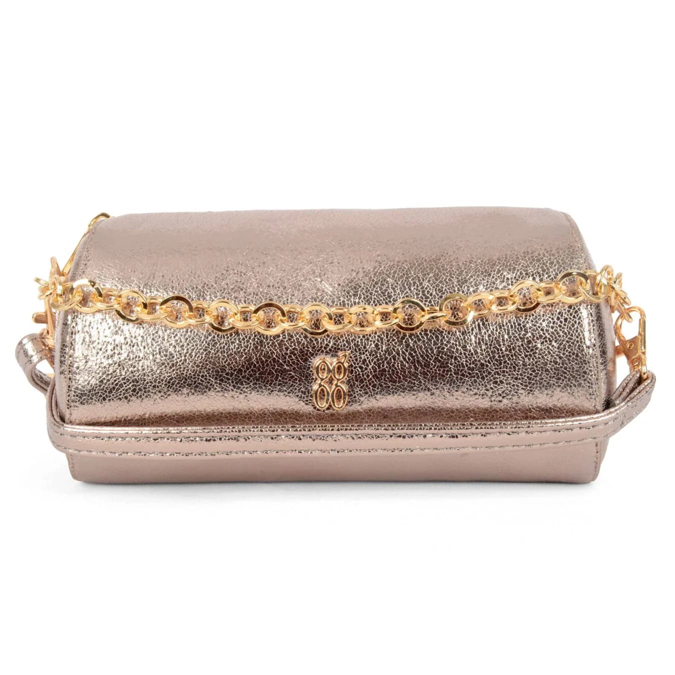 Women's Gold Casual Shoulder Handle Clutch