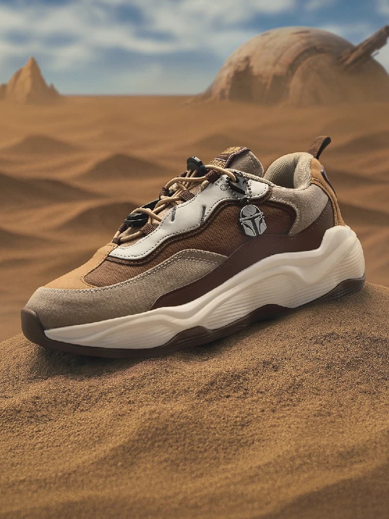 Men's Brown Casual Star Wars- Mandalorian Low Top Sneakers