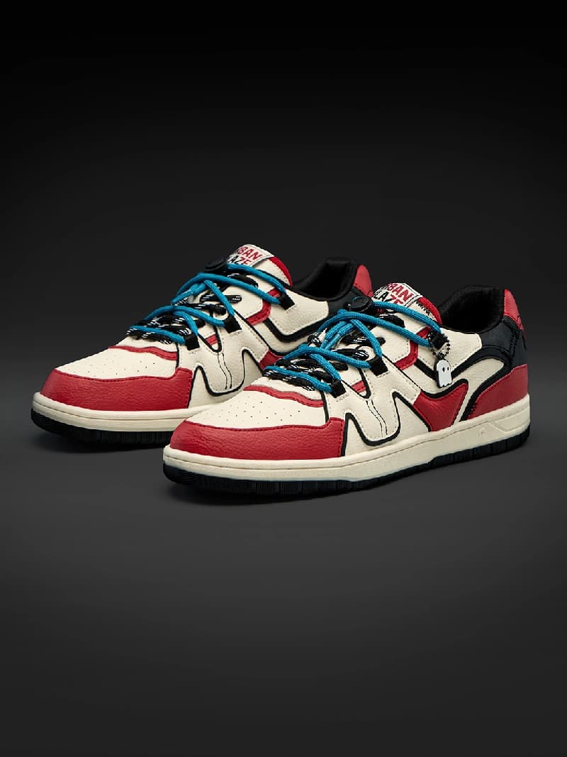 Men's Red Casual Urban Blaze- Inferno Low Top Sneakers