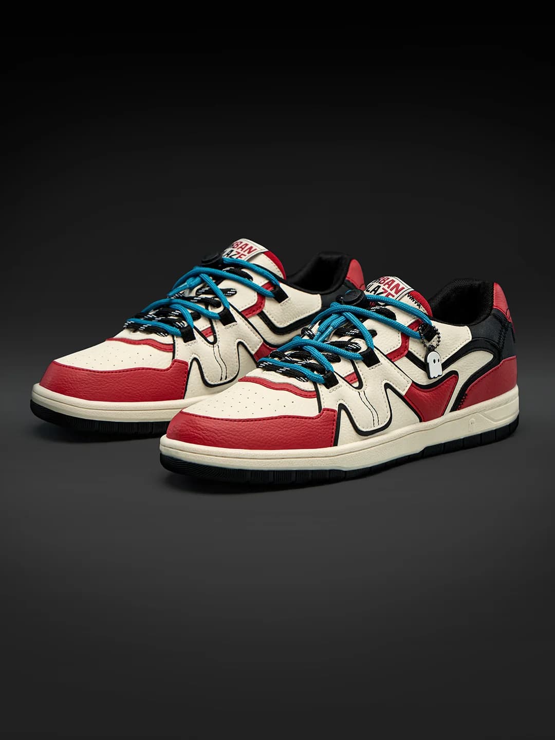 Men's Red Casual Urban Blaze- Inferno Low Top Sneakers