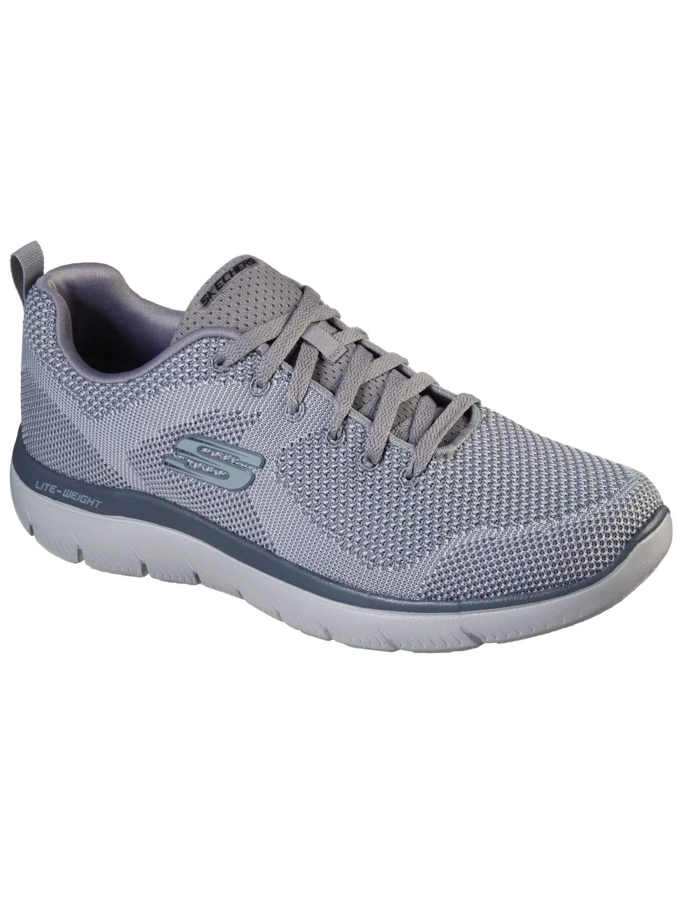 Men's Light Grey Casual Lace-Up Summits - Brisbane Gym Shoes
