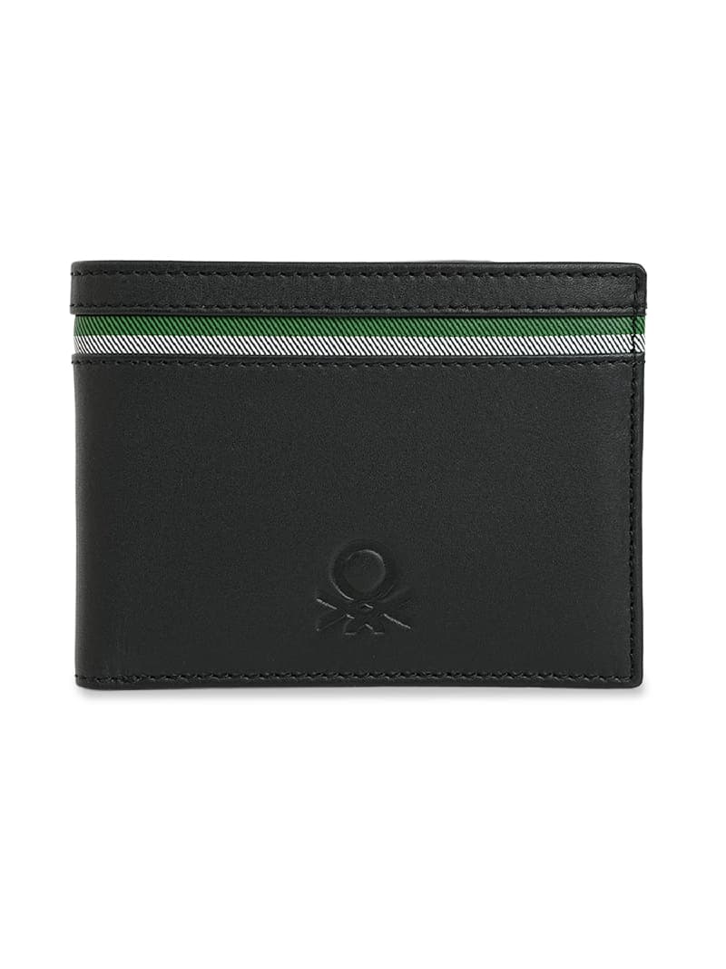Men's Black Formal Solid Leather Wallet