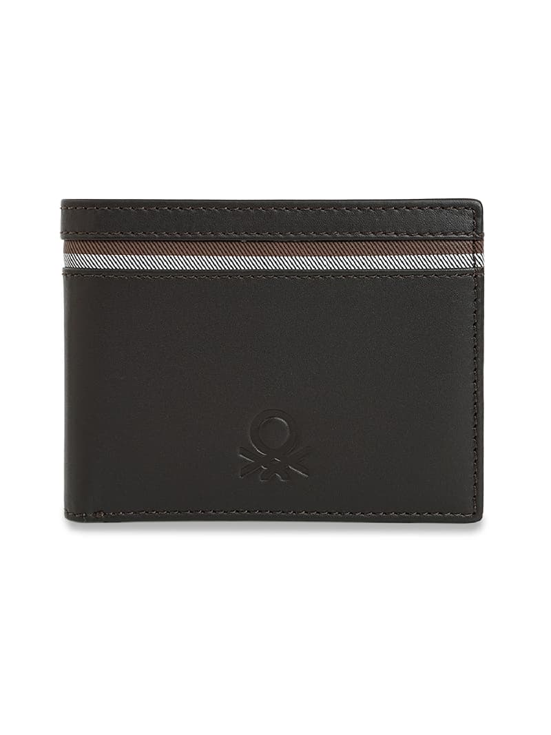 Men's Brown Formal Solid Leather Wallet