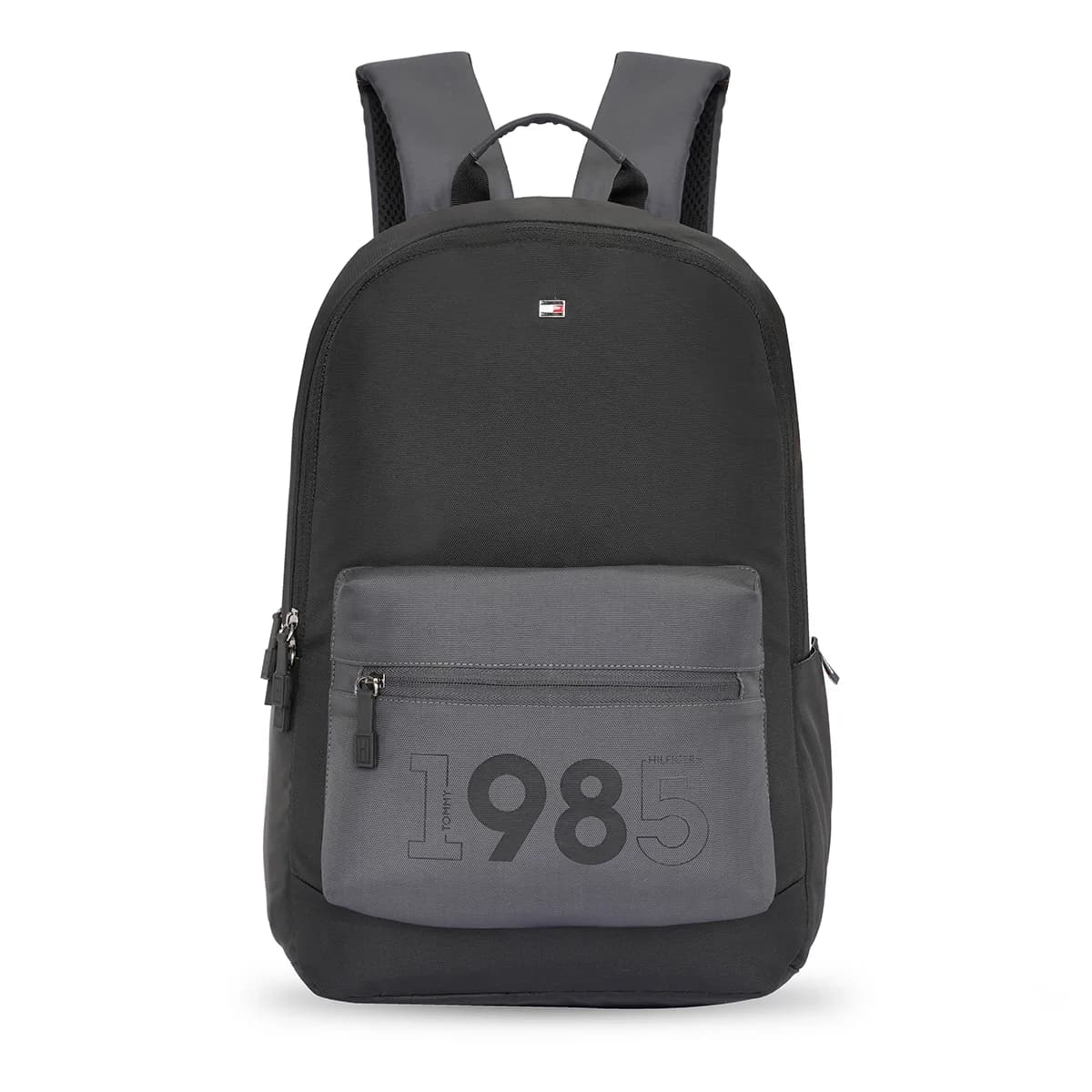 Unisex Grey Smart Casual Printed Polyester Backpack