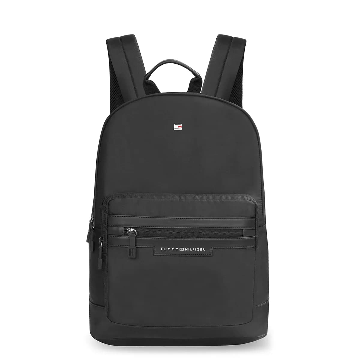 Unisex Black Smart Casual Printed Polyester Backpack