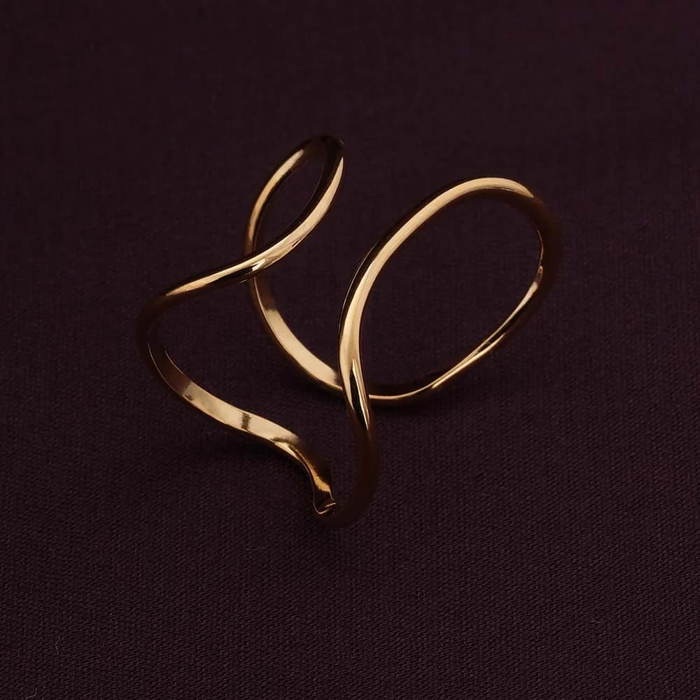 Women's Infinity Adjustable Gold Ring - Waterproof & Anti-Tarnish