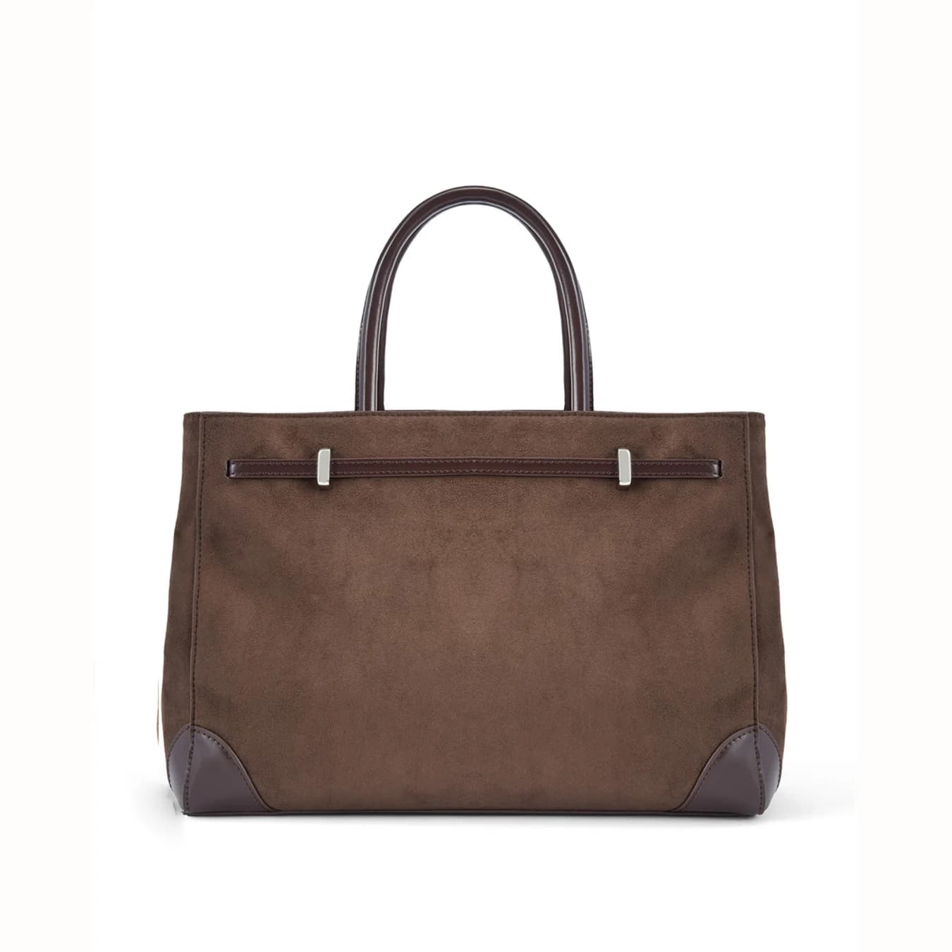 Women's Brown Casual Solid Leather Satchel Handbag