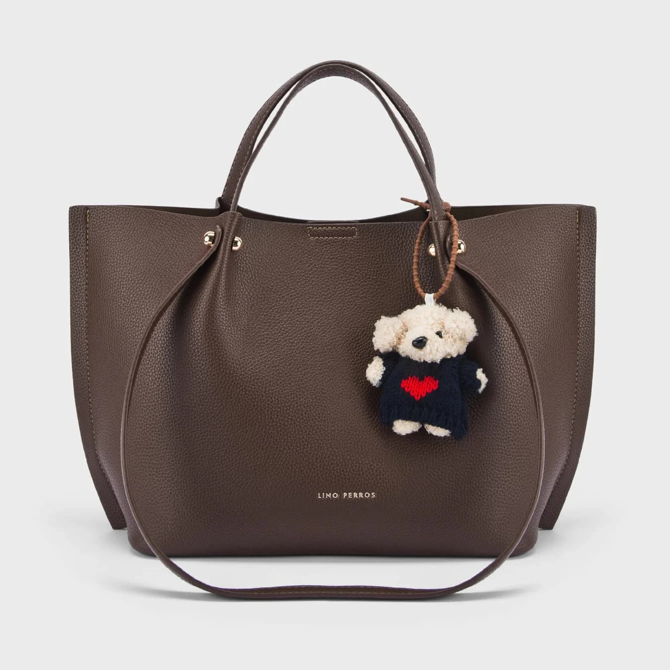 Women's Brown Casual Solid Leather Tote Bag