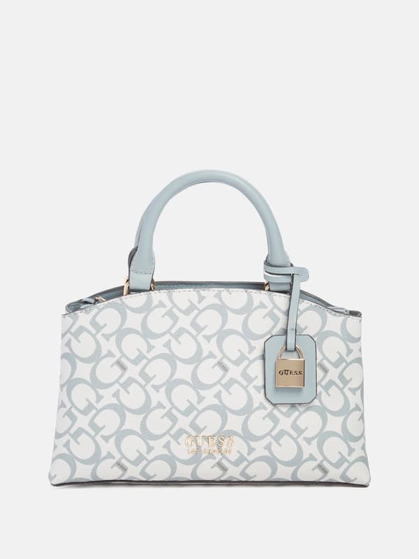 Women's Blue Monogram Easley Small Satchel