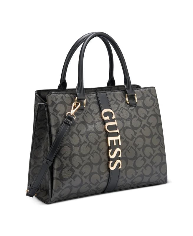Women's Coal Printed Garrick Satchel Bag