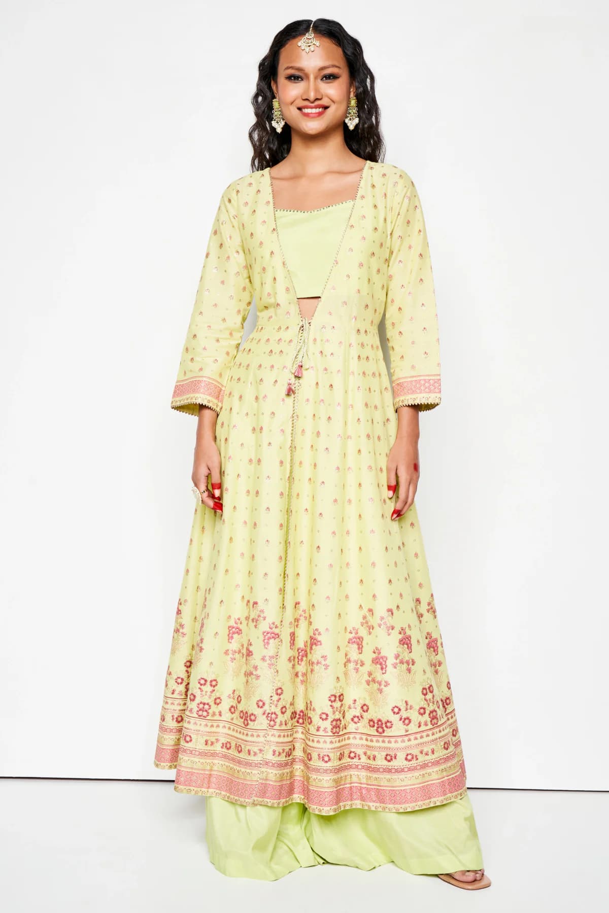 Women's Green Festive Co-ords Set