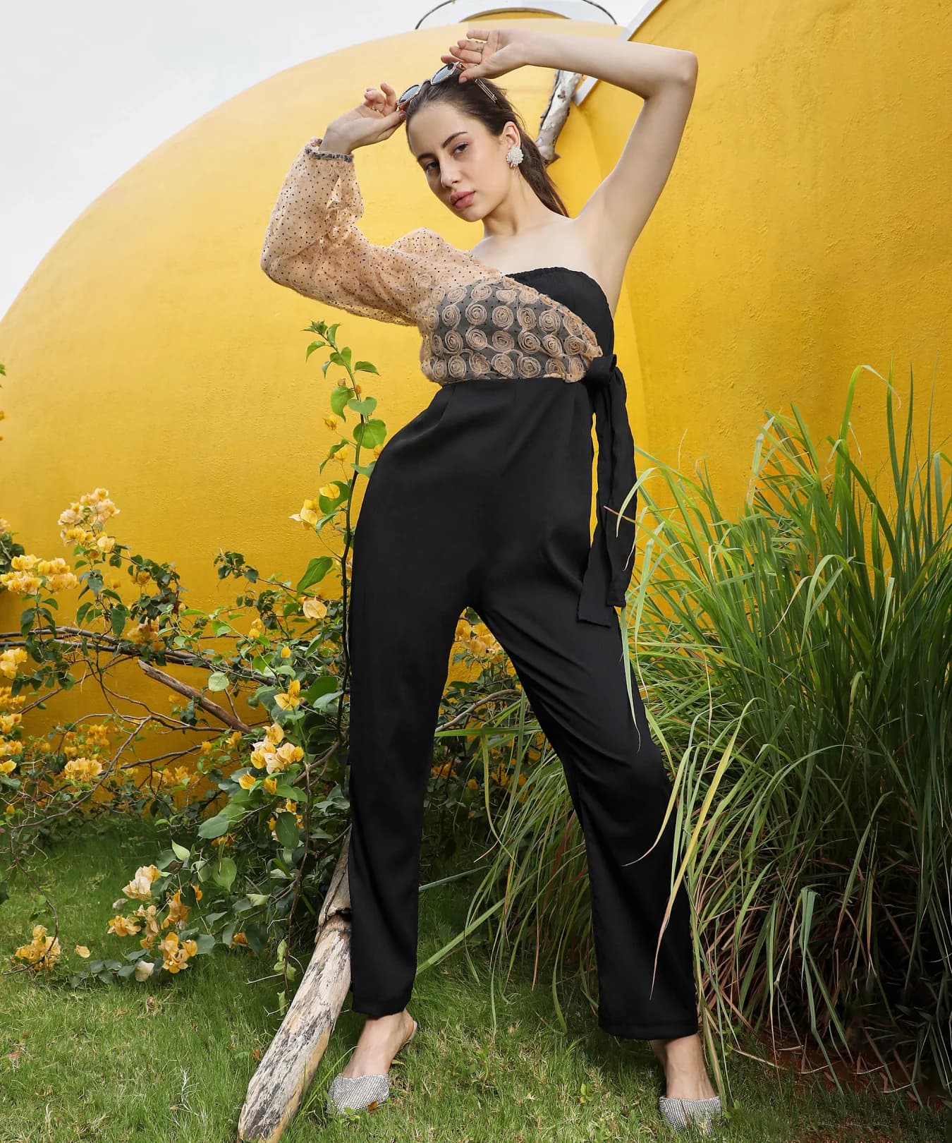 Women's Multicolor Casual Colorblocked Jumpsuit