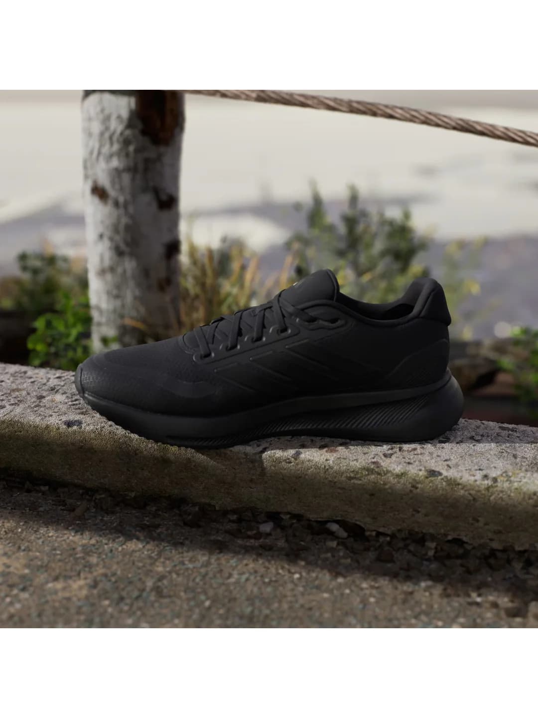 Men's Black Casual Synthetics Runfalcon 5 Sneakers