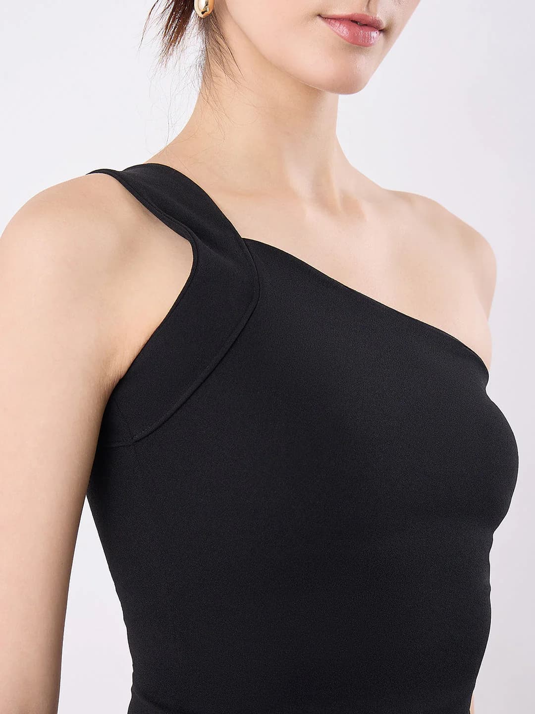 Women's Black Casual Solid Dress