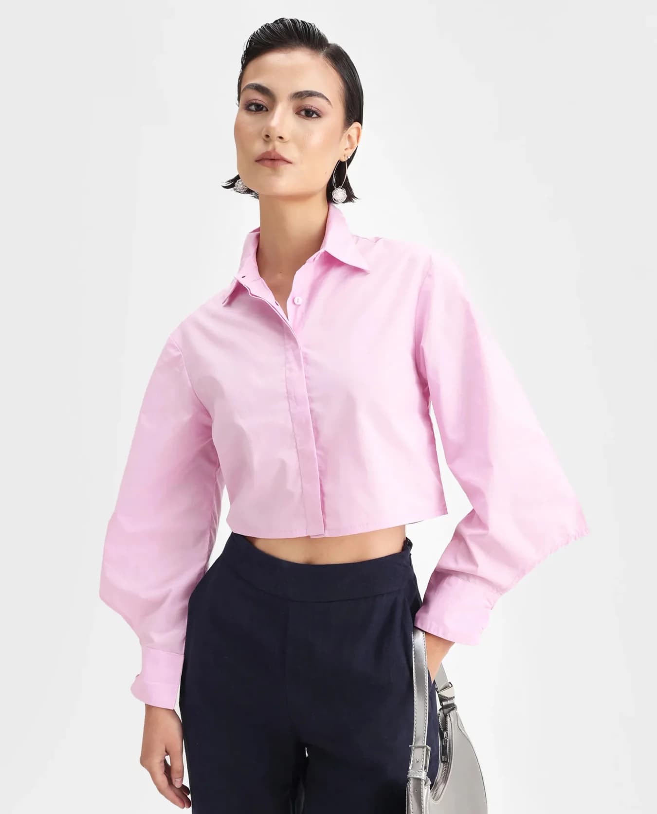 Women's Pink Party Solid Regular Fit Top
