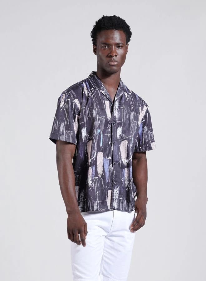 Men's Multicolor Casual Printed Regular Fit Shirt