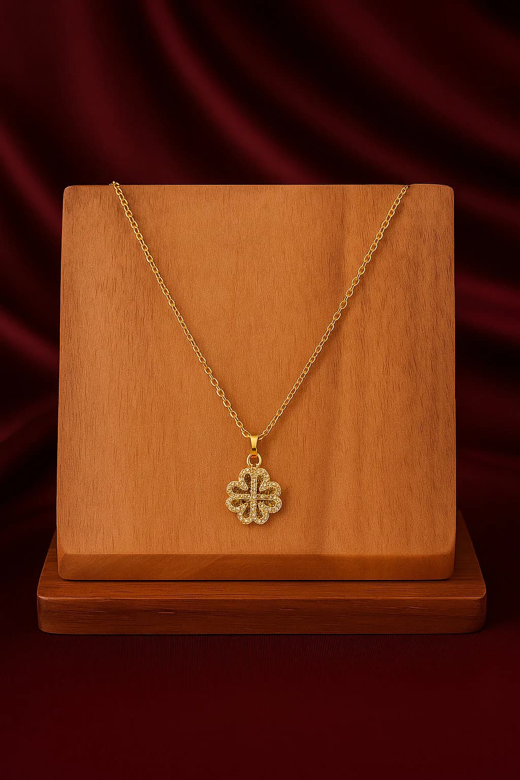 Women's Classic Four-Leaf Clover Charm Necklace