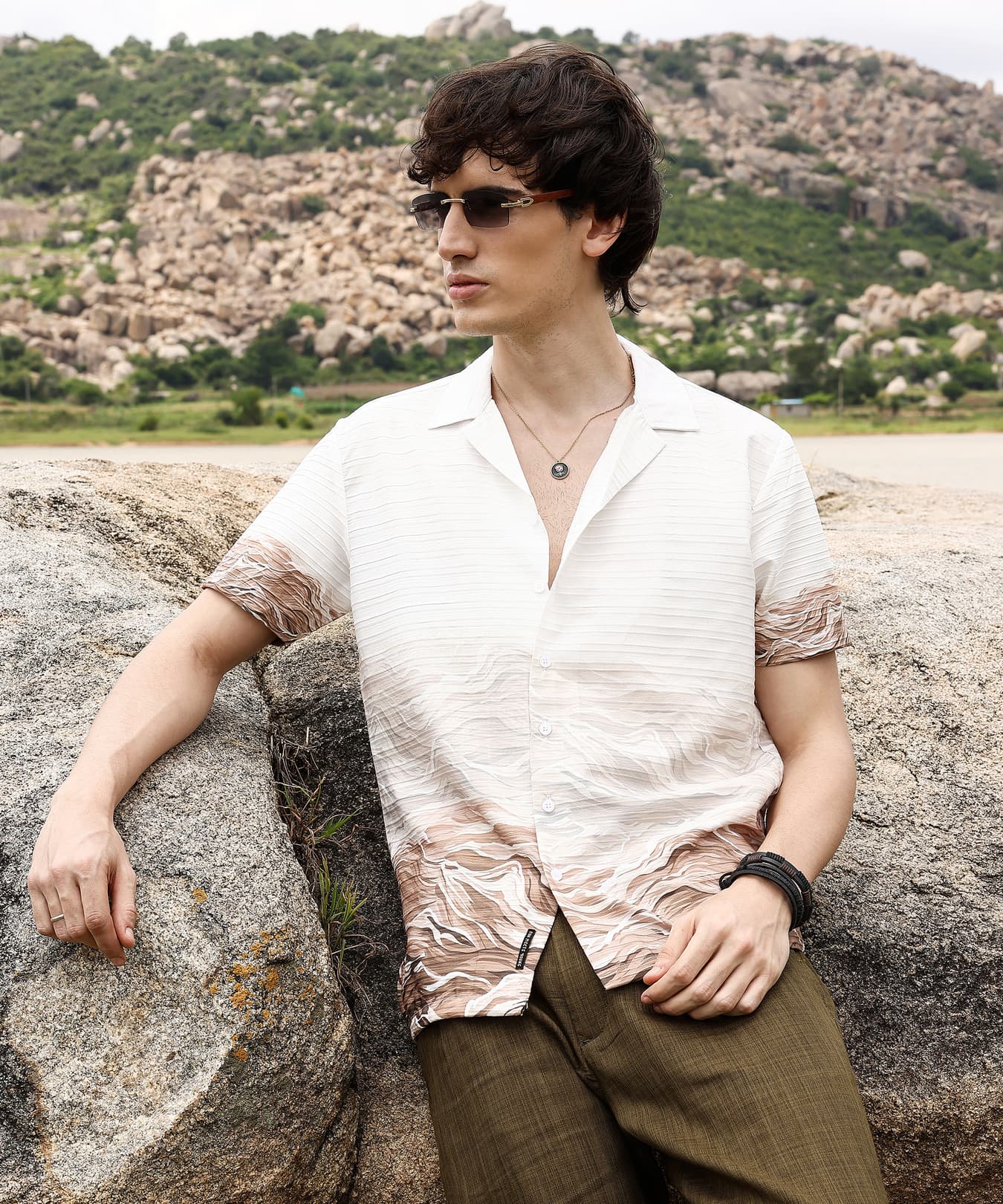 Men's Multicolor Casual Printed Regular Fit Shirt