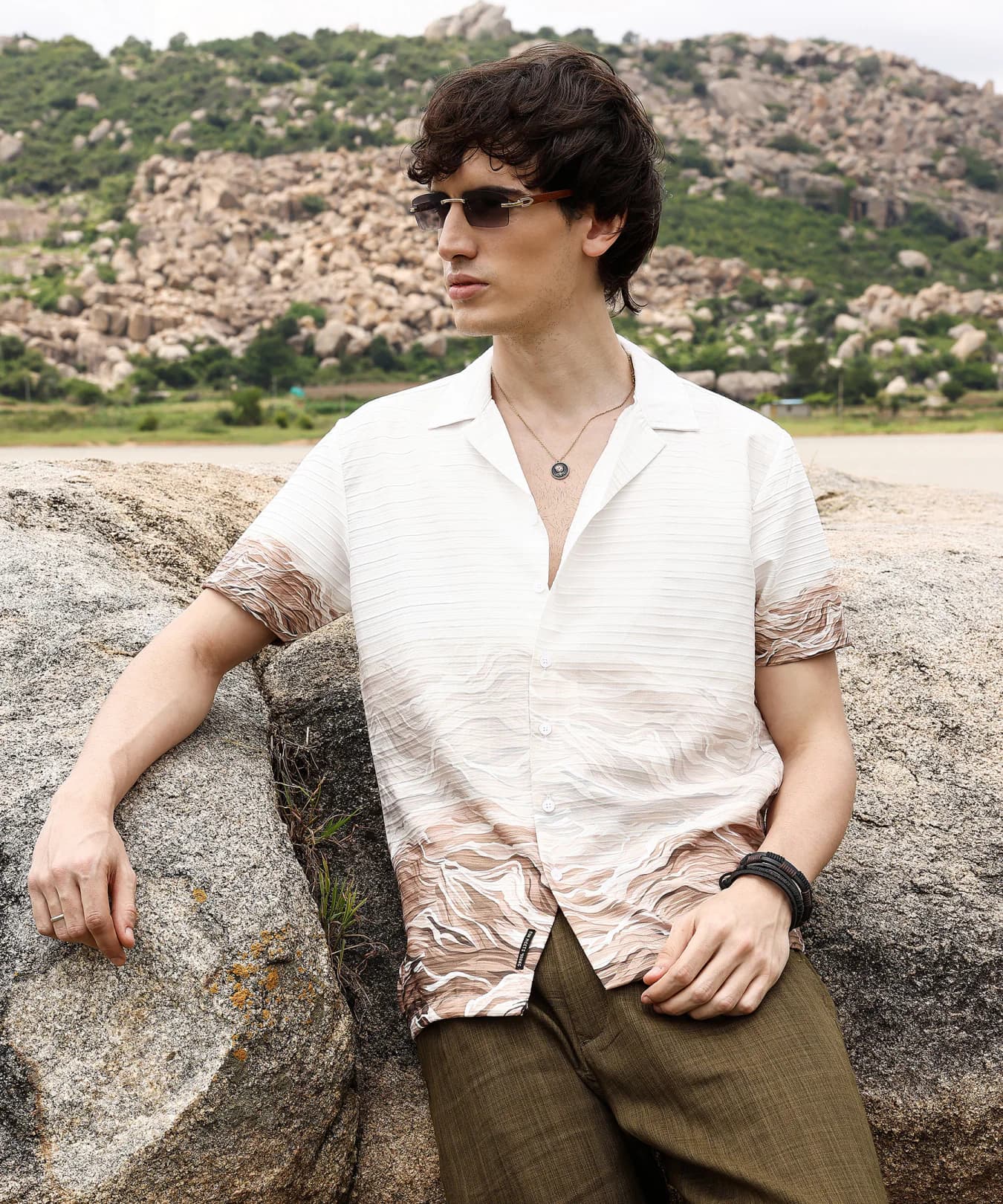 Men's Multicolor Casual Printed Regular Fit Shirt