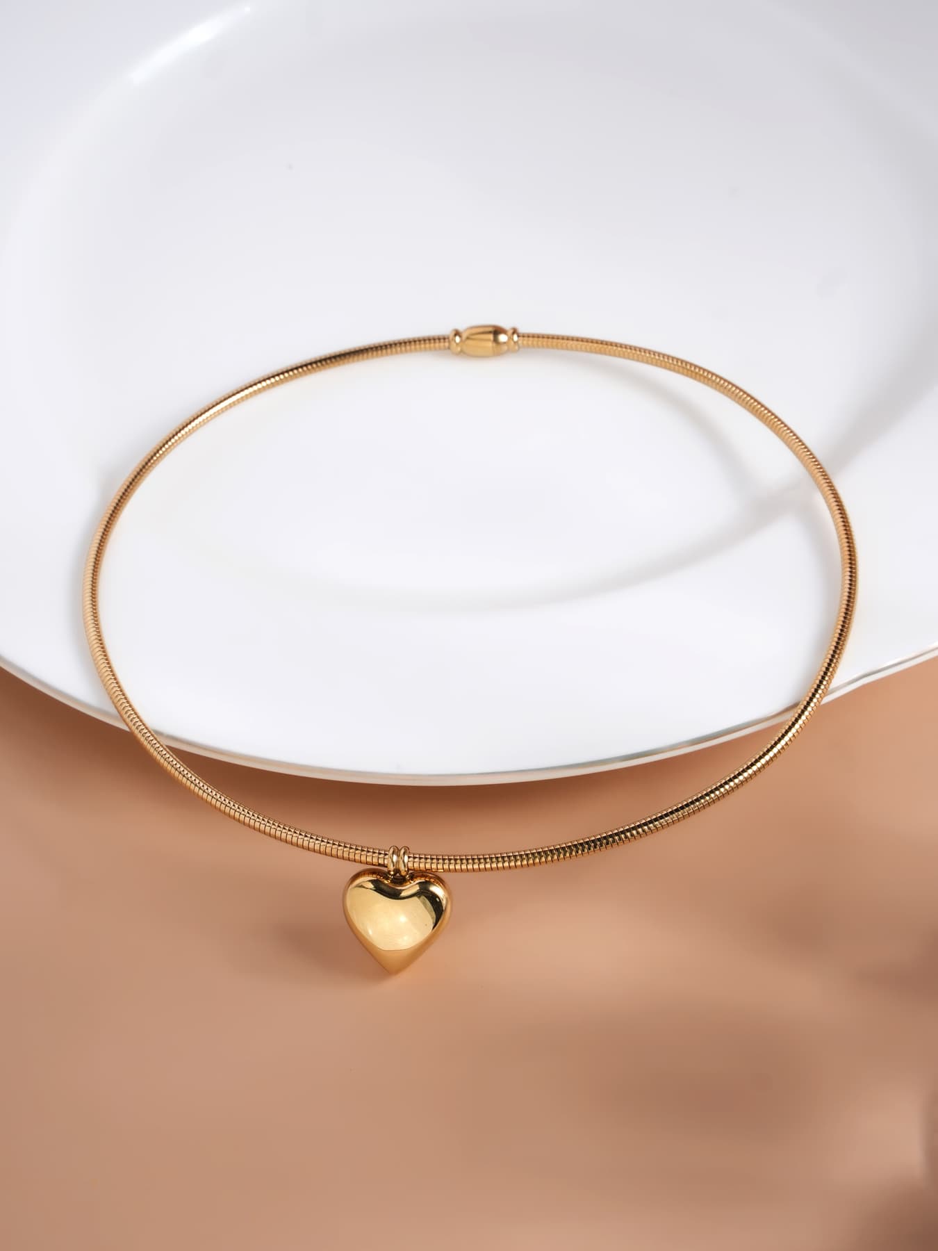 Women's Gold Casual Wear Gold Plated Stainless Steel Necklace Set