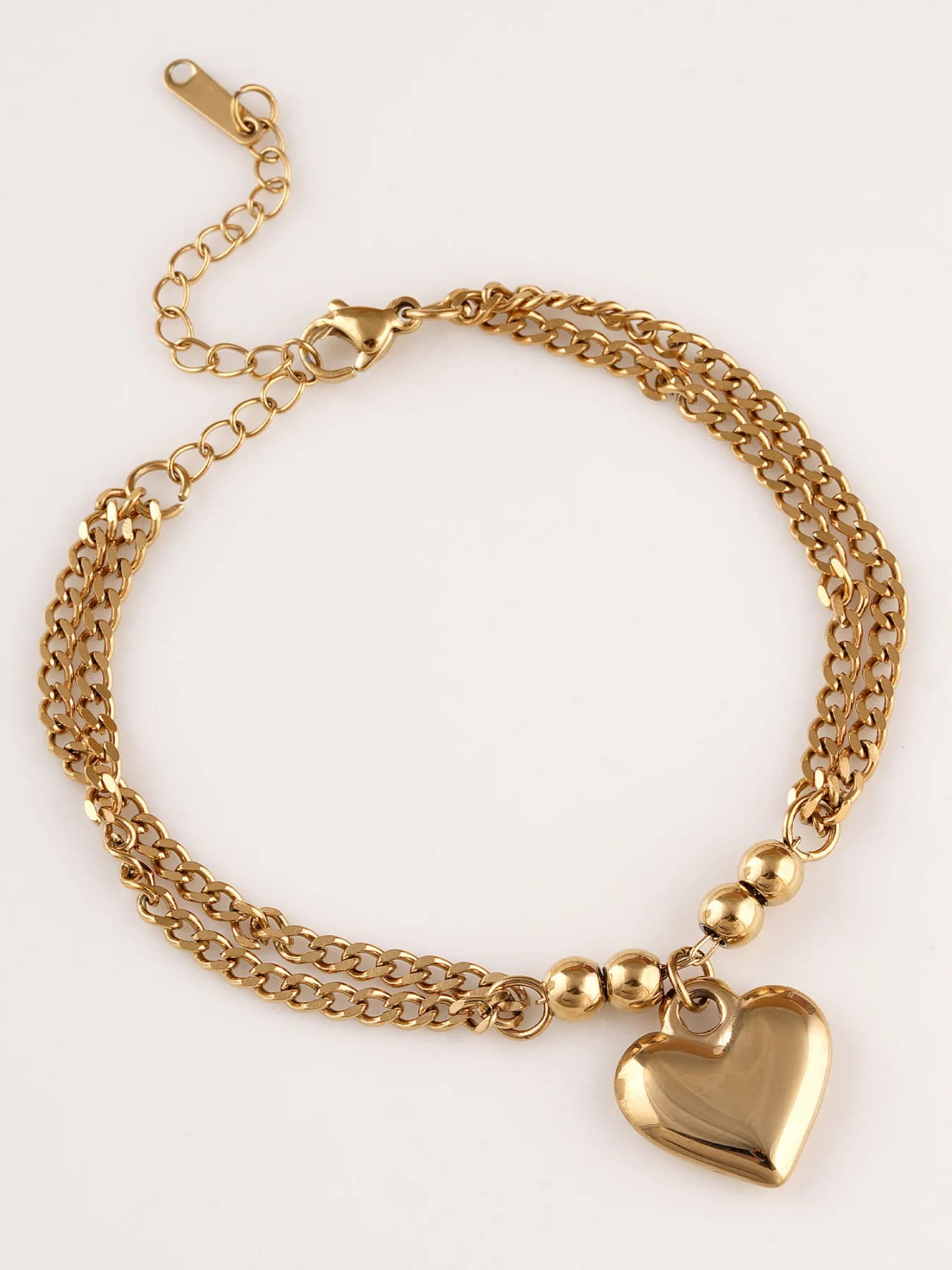 Women's Gold Casual Wear Gold Plated Stainless Steel Bracelet