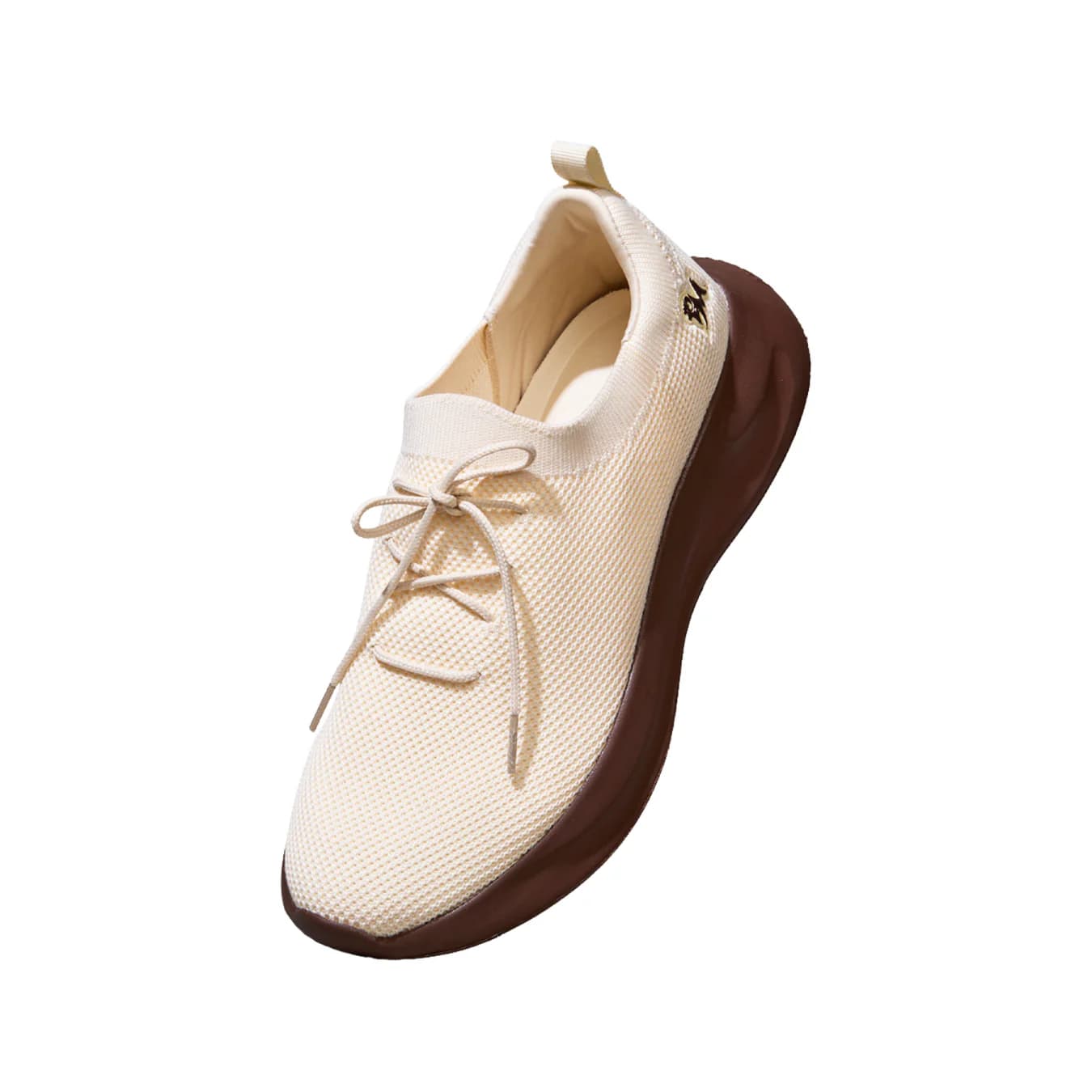 Men's Cream Casual Mesh Walking Sneakers