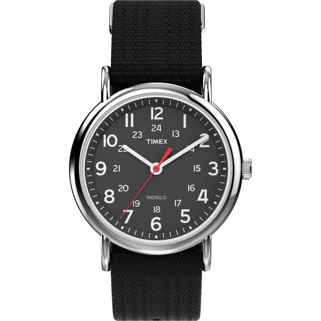 Unisex 38 mm Black Dial Analog Watch - T2N647
