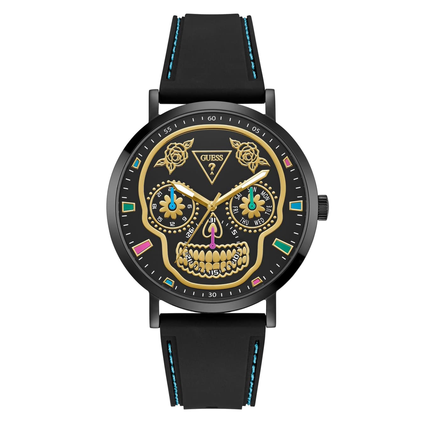 Men's Trend 44 mm Black Dial Chrono Watch - GW0961G1