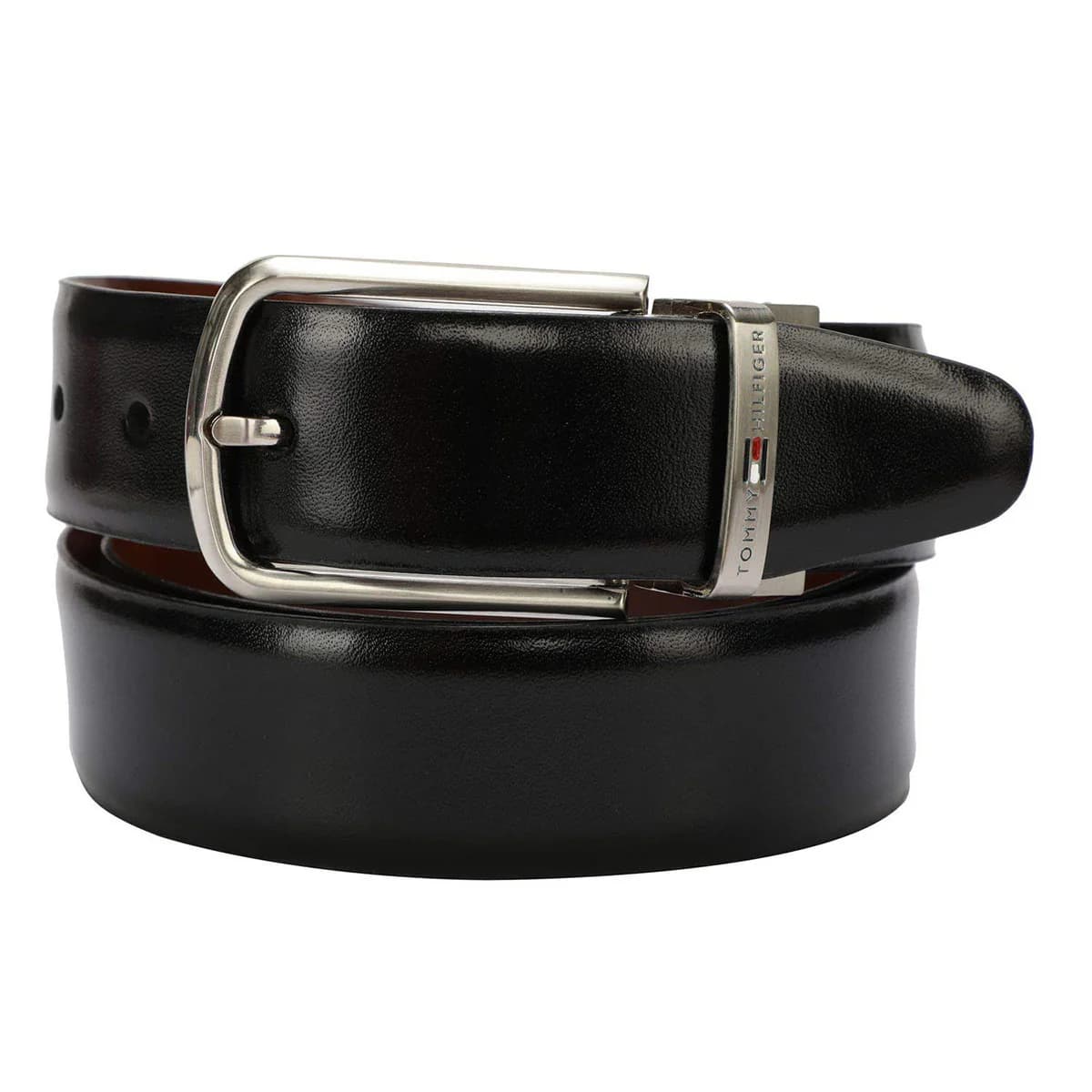 Men's Multicolor Formal Solid Leather Carlson Reversible Belt