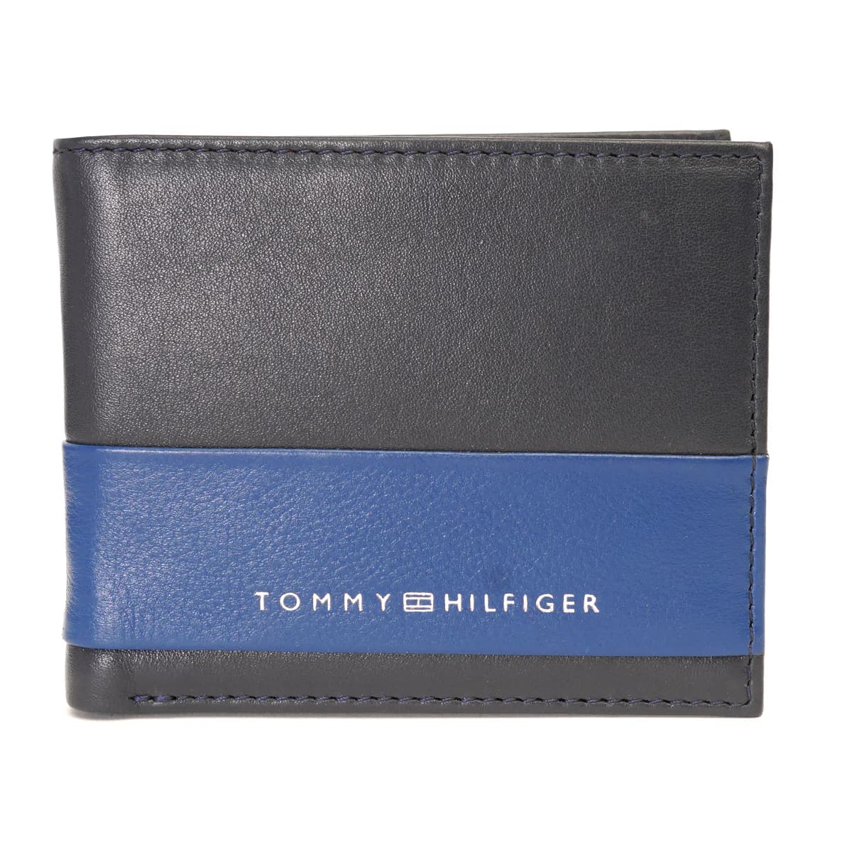 Men's Multicolor Two Fold Wallet Casual Leather Colorblocked Dalton Global Coin Wallet (11.5X2X9.5)Cm