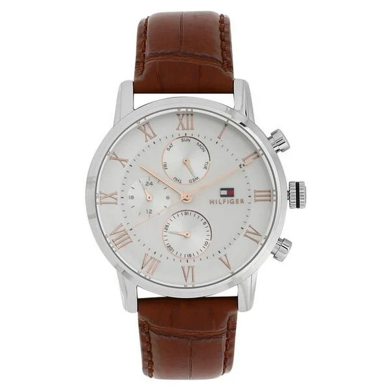 Men's Silver Quartz Dial Analog Watch