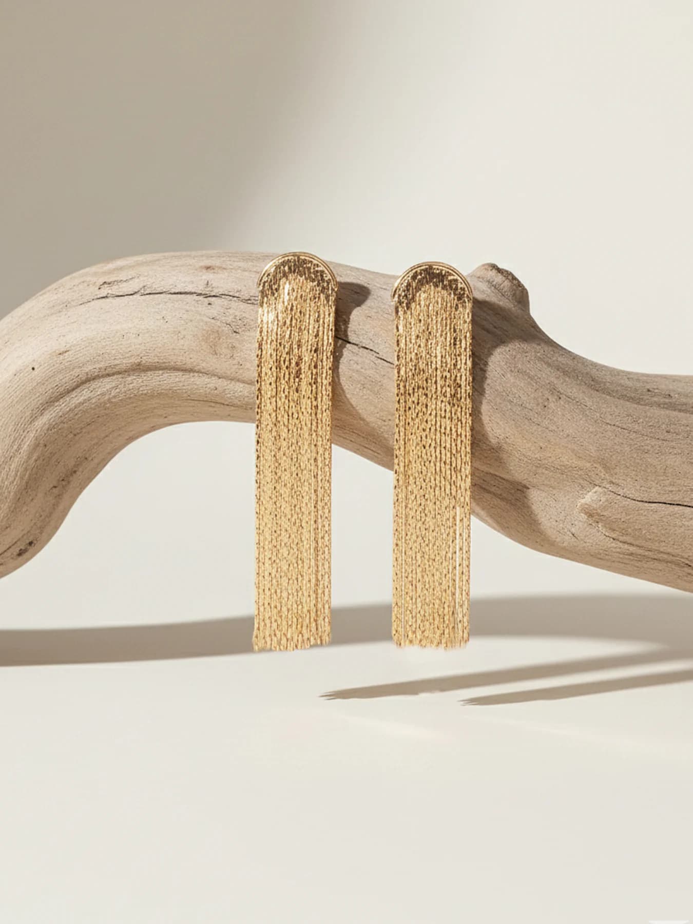 Women's Snake Chain Fringe Drop Earrings