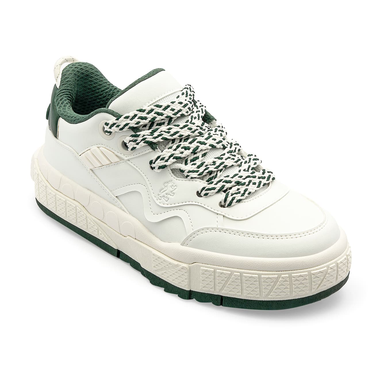 Women's Green Casual Low-Top Sneakers