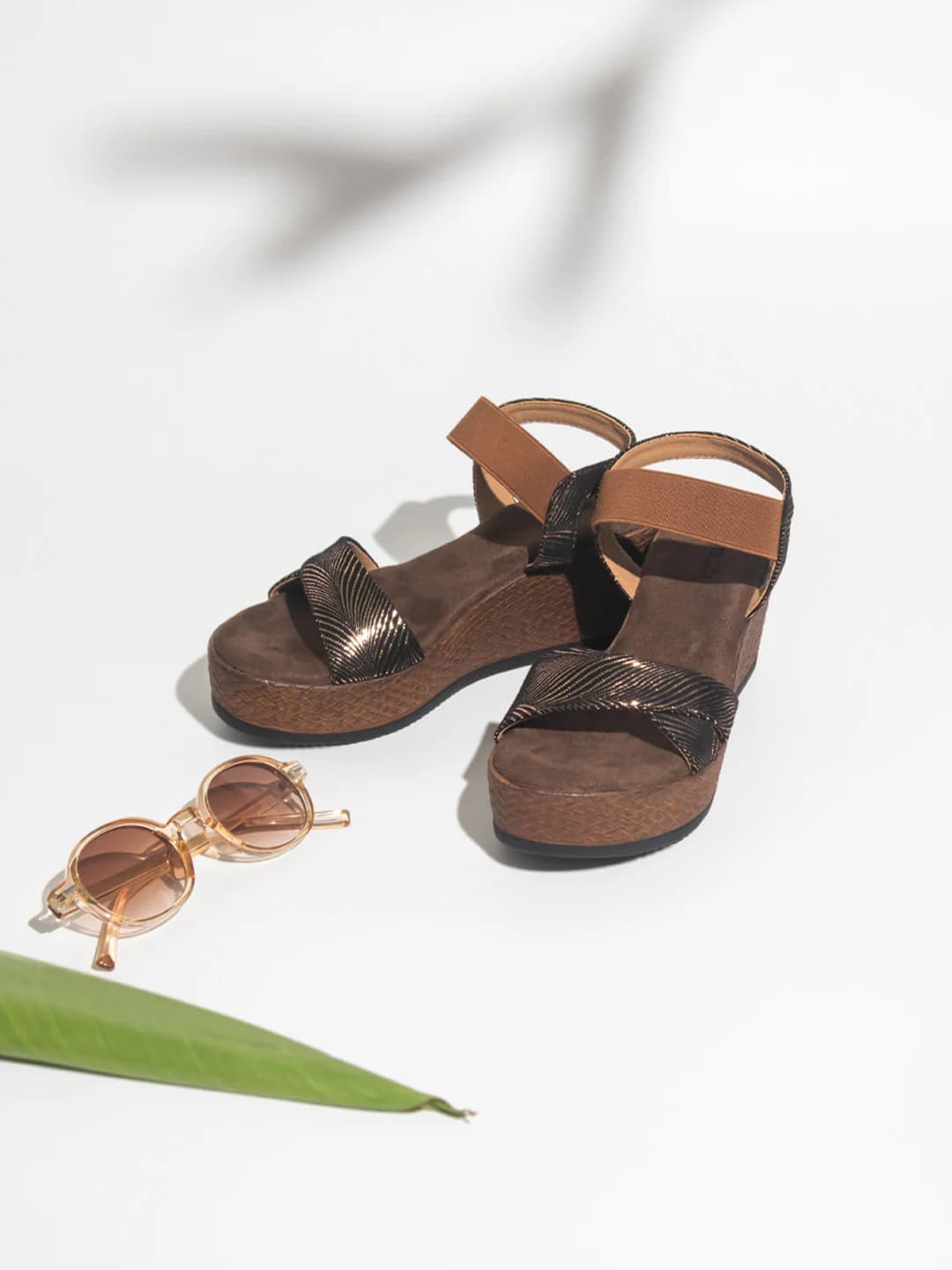 Women's Antique Casual Synthetic Wedge Heel Wedges Sandals