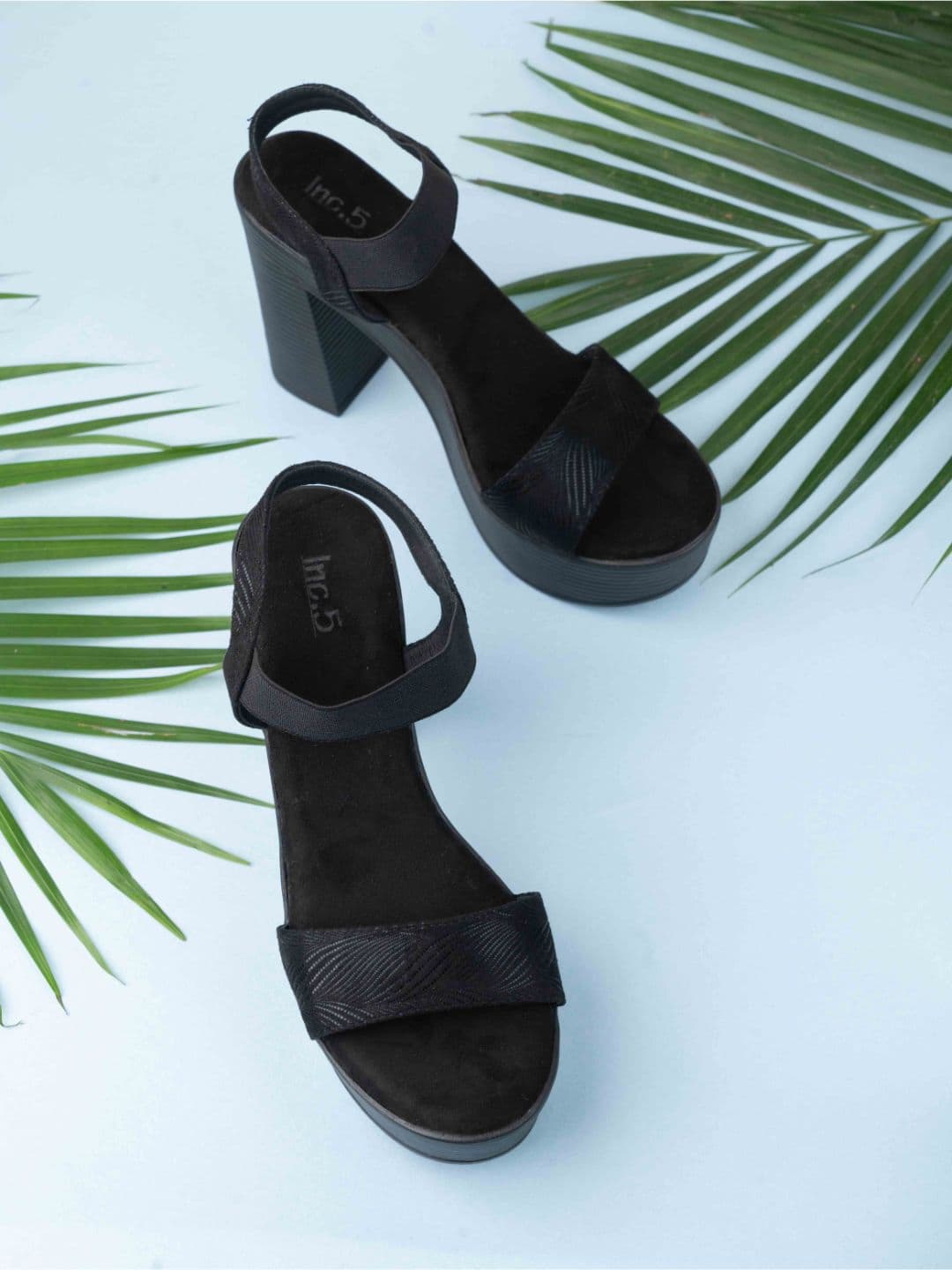 Women's Black Casual Synthetic Flat Slip-Ons Sandals