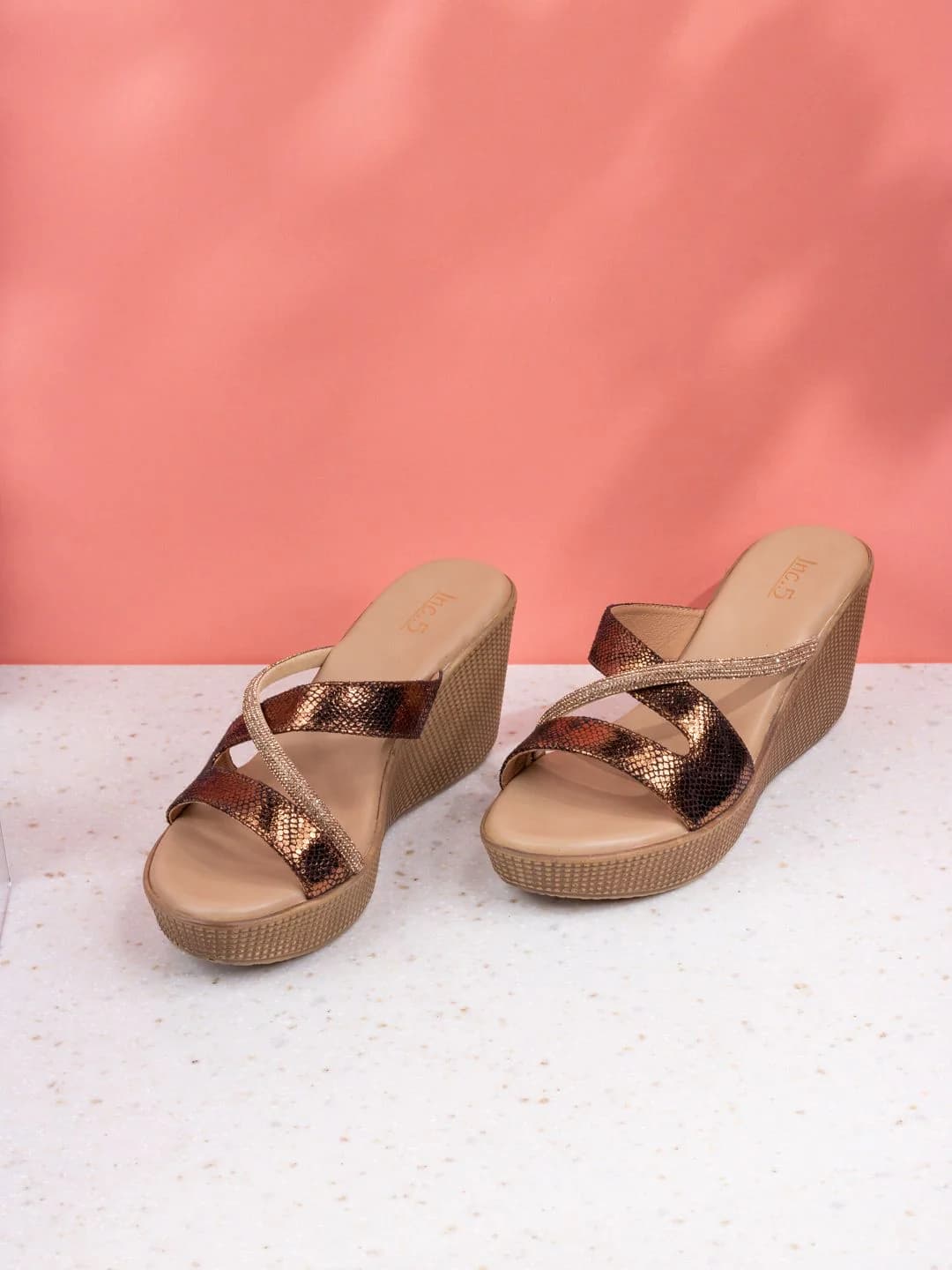Women's Antique Casual Synthetic Wedge Heel Wedges Sandals